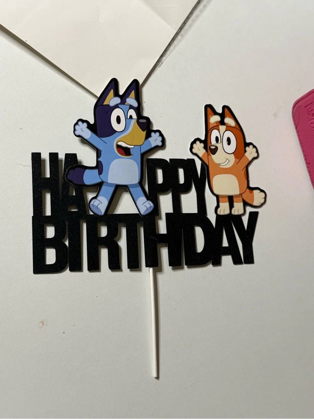 Bluey Happy Birthday Cake Topper